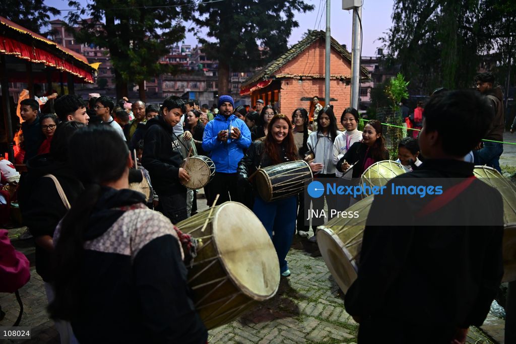 BHAKTAPUR, NEPAL, OCTOBER 21, 2026: Devotees gather at Brahmayani Temple during the annual Brahmayani Jatra on Vijaya Dashami, the tenth and main day of the Dashain festival. Worshippers offer prayers and religious offerings to Goddess Brahmayani as part of the celebrations. (Photo by Safal Prakash Shrestha/JNA Press via Nexpher Images)