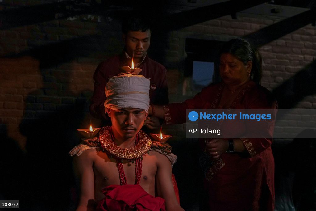 BHAKTAPUR, NEPAL – October 21, 2026: Hindu devotees perform a religious ritual by lighting oil lamps on their bodies at the premises of Brahmayani Temple during the Dashain festival in Bhaktapur, Nepal. marking Vijaya Dashami, the tenth day of Dashain, Nepal’s biggest Hindu festival. Photo by Ambir Tolang/JNA Press (Photo by AP Tolang/Nexpher Images)