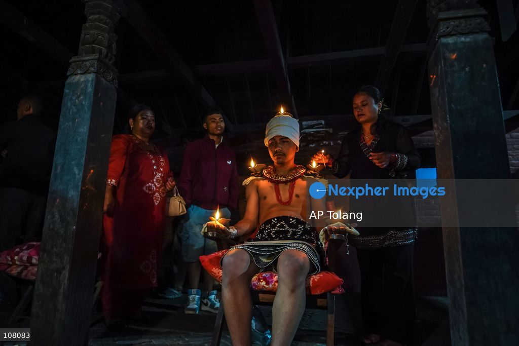 BH​​AKTAPUR, NEPAL – October 21, 2026: Hindu devotees perform a religious ritual by lighting oil lamps on their bodies at the premises of Brahmayani Temple during the Dashain festival in Bhaktapur, Nepal. marking Vijaya Dashami, the tenth day of Dashain, Nepal’s biggest Hindu festival. Photo by Ambir Tolang/JNA Press (Photo by AP Tolang/Nexpher Images)
