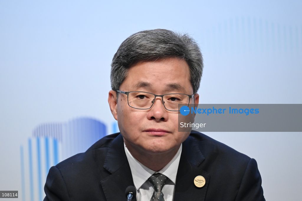 Lan Fo'an, China's Finance Minister attends Press Conference during APEC Finance Ministers' Meeting on October 21, 2026 in Hong Kong. (Photo by Stringer/Nexpher Images)