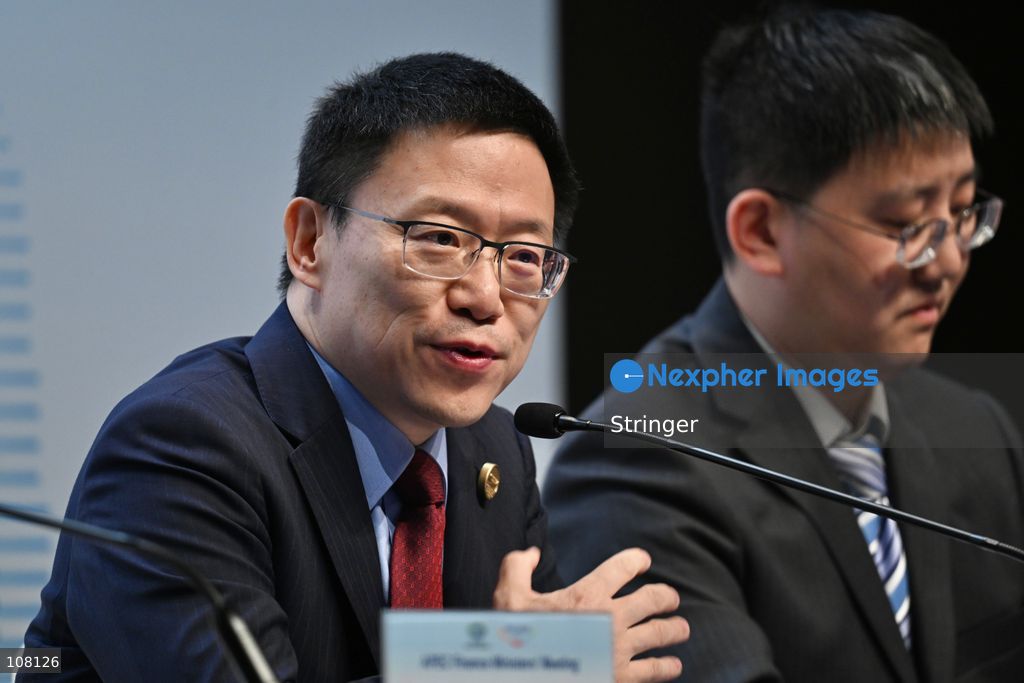 Liao Min, China's Vice-Finance Minister speaking at Press Conference during APEC Finance Ministers' Meeting on October 21, 2026 in Hong Kong. (Photo by Stringer/Nexpher Images)