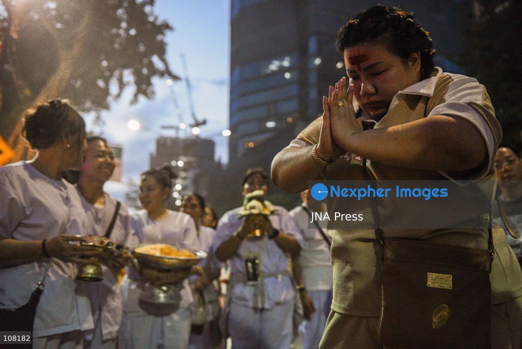 BANGKOK, THAILAND - OCTOBER 20, 2026: Devotees take part in a traditional procession at Sri Maha Mariamman Temple, also known as Wat Khaek Silom, on Vijayadashami, which marks the end of the annual Navratri festival. (Photo by Ekkasit chimpinit/JNA Press via Nexpher Images)