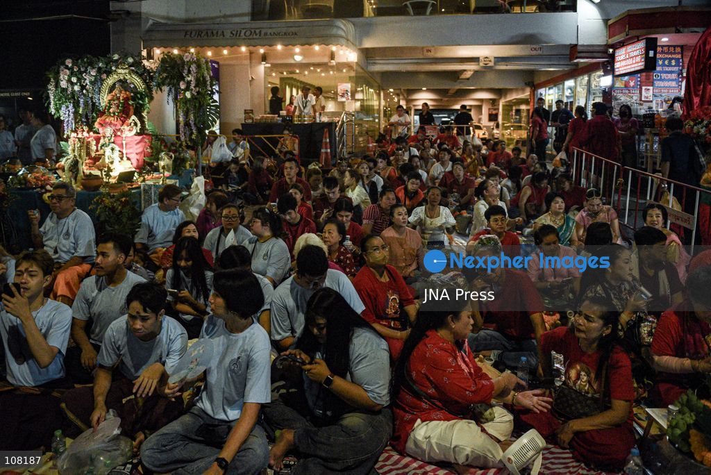 BANGKOK, THAILAND - OCTOBER 20, 2026: Devotees take part in a traditional procession at Sri Maha Mariamman Temple, also known as Wat Khaek Silom, on Vijayadashami, which marks the end of the annual Navratri festival. (Photo by Ekkasit chimpinit/JNA Press via Nexpher Images)