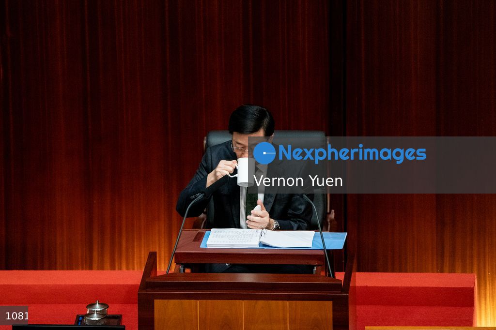 Hong Kong Chief Executive Delivers Policy Address in Legco