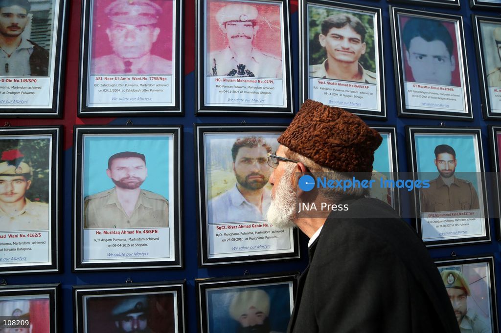 PULWAMA, JAMMU AND KASHMIR, INDIA - OCTOBER 21, 2026: Police Commemoration Day is observed at District Police Lines (DPL) to pay tribute to police personnel who lost their lives in the line of duty, including during encounters and operations against militants. Deputy Commissioner (DC) K. K. Sidha and Senior Superintendent of Police (SSP) Sahil Sarangal lay a wreath at the Martyrs’ Memorial to honour their sacrifice and courage. (Photo by Nisar Ul Haq Allai/JNA Press via Nexpher Images)