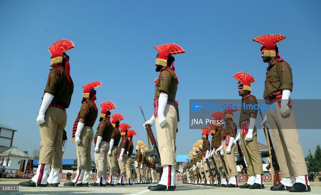 PULWAMA, JAMMU AND KASHMIR, INDIA - OCTOBER 21, 2026: Police Commemoration Day is observed at District Police Lines (DPL) to pay tribute to police personnel who lost their lives in the line of duty, including during encounters and operations against militants. Deputy Commissioner (DC) K. K. Sidha and Senior Superintendent of Police (SSP) Sahil Sarangal lay a wreath at the Martyrs’ Memorial to honour their sacrifice and courage. (Photo by Nisar Ul Haq Allai/JNA Press via Nexpher Images)