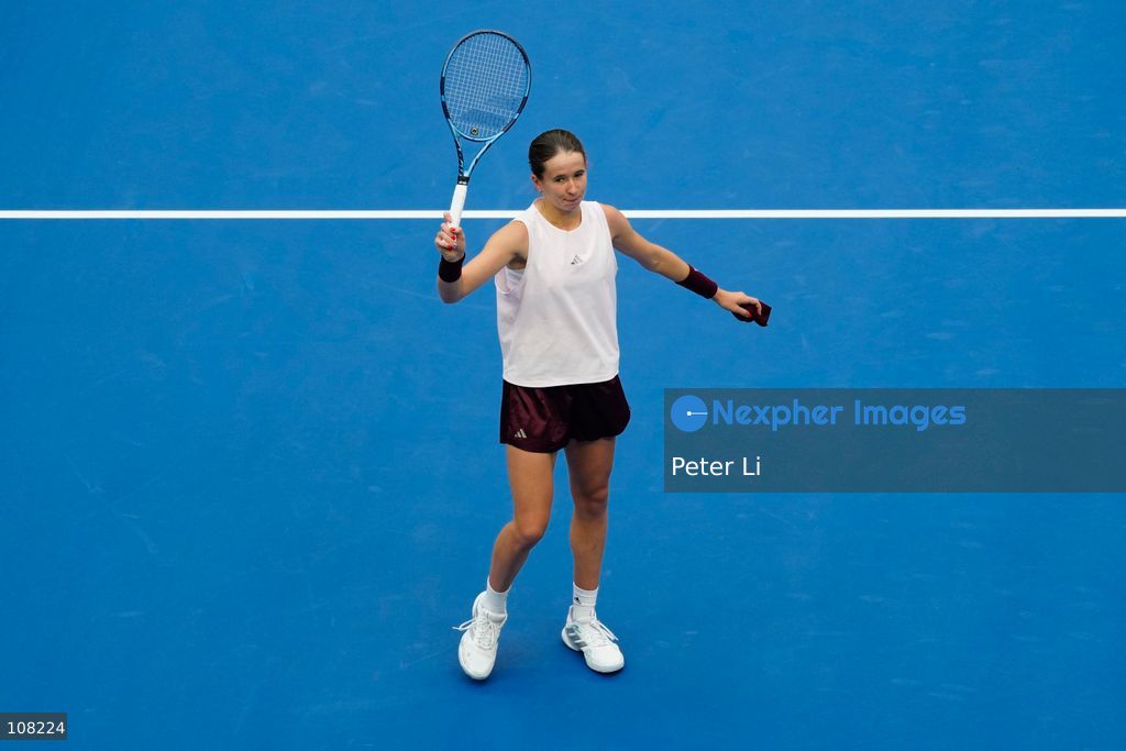 Nikola Bartunkova of Czech Republic in action against Karolina Muchova of Czech Republic in the Women's Singles Quarter Final on day nine of China Open at the National Tennis Center on October 8, 2026 in Beijing, China. (Photo by Peter Li/Nexpher Images)
