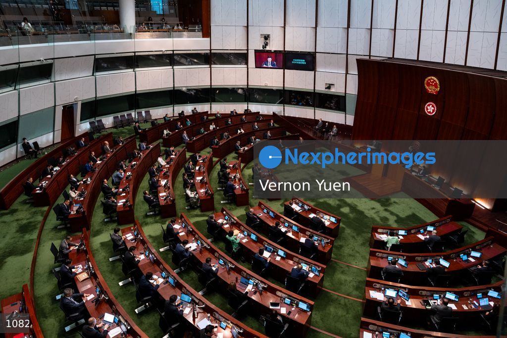 Hong Kong Chief Executive Delivers Policy Address in Legco
