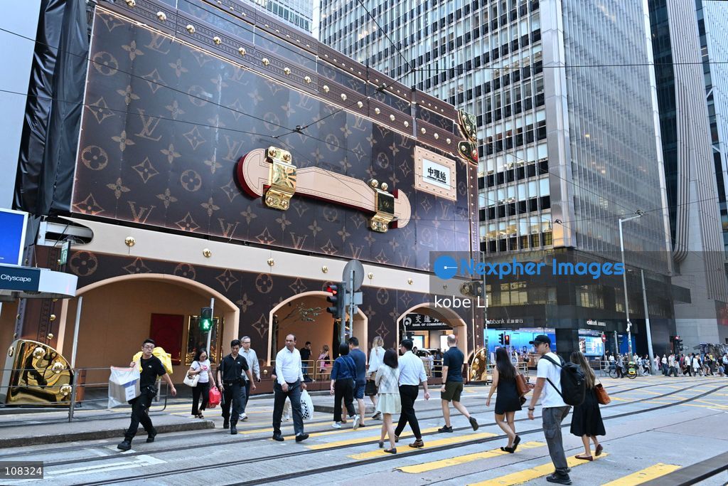 A general view showing Louis Vuitton New Decoration at Central on October 22, 2026 in Hong Kong. (Photo by kobe Li/Nexpher Images)