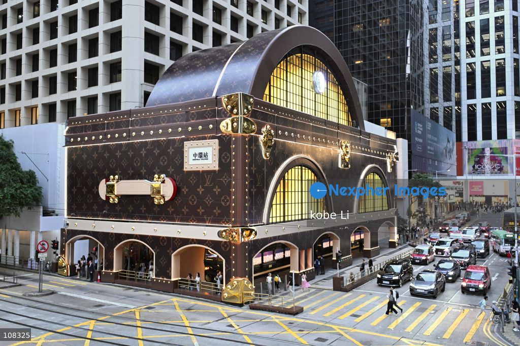 A general view showing Louis Vuitton New Decoration at Central on October 22, 2026 in Hong Kong. (Photo by kobe Li/Nexpher Images)