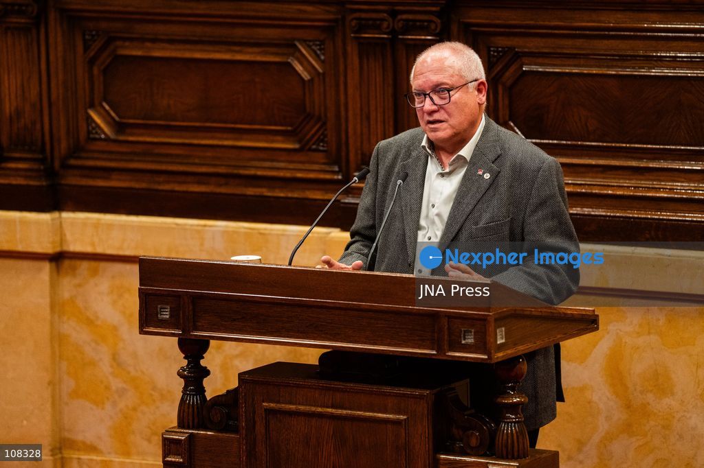 BARCELONA, SPAIN - OCTOBER 22, 2026. Former Catalan Culture Minister and Junts per Catalunya MP Lluís Puig addresses the regional chamber at the Parliament of Catalonia. Puig spoke during a parliamentary session following his return to Catalonia after nine years in exile in Belgium, where he fled in late 2017 in the wake of the unconstitutional independence. (Photo by Marc Asensio Clupes/JNA Press via Nexpher Images)