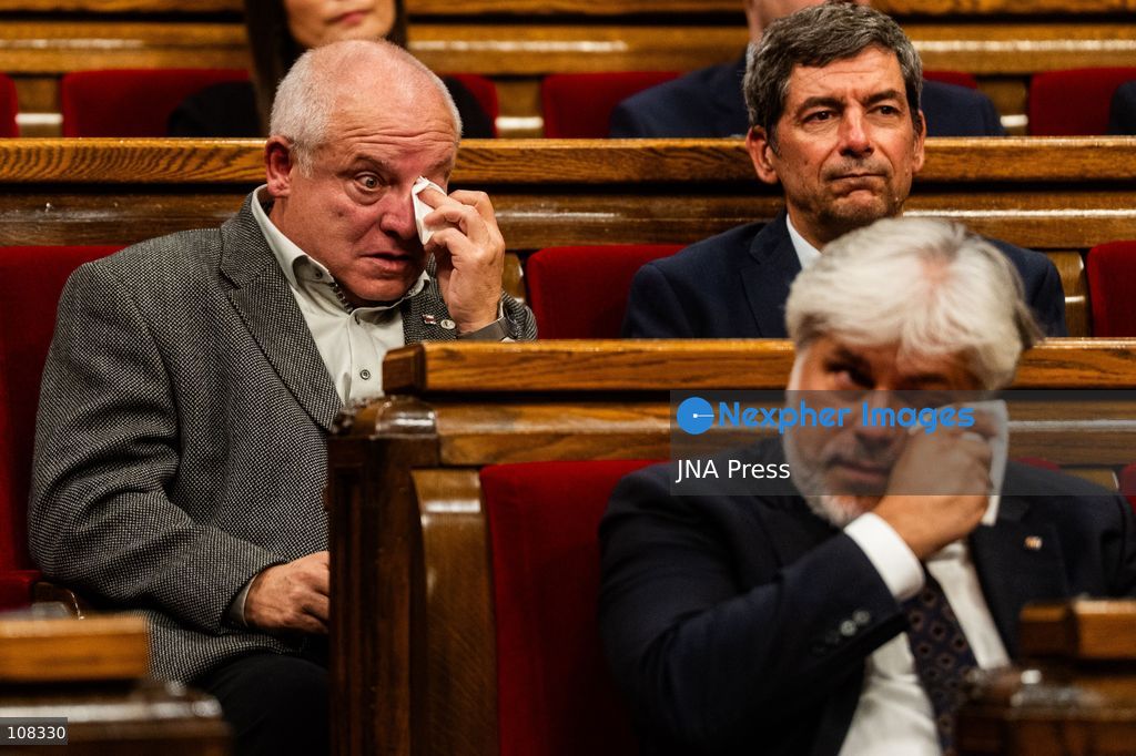 BARCELONA, SPAIN - OCTOBER 22, 2026. Former Catalan Culture Minister and Junts per Catalunya MP Lluís Puig addresses the regional chamber at the Parliament of Catalonia. Puig spoke during a parliamentary session following his return to Catalonia after nine years in exile in Belgium, where he fled in late 2017 in the wake of the unconstitutional independence. (Photo by Marc Asensio Clupes/JNA Press via Nexpher Images)