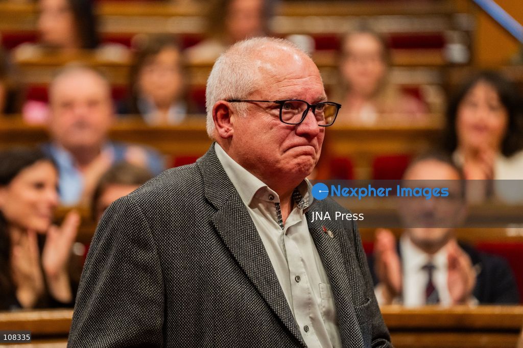 BARCELONA, SPAIN - OCTOBER 22, 2026. Former Catalan Culture Minister and Junts per Catalunya MP Lluís Puig addresses the regional chamber at the Parliament of Catalonia. Puig spoke during a parliamentary session following his return to Catalonia after nine years in exile in Belgium, where he fled in late 2017 in the wake of the unconstitutional independence. (Photo by Marc Asensio Clupes/JNA Press via Nexpher Images)