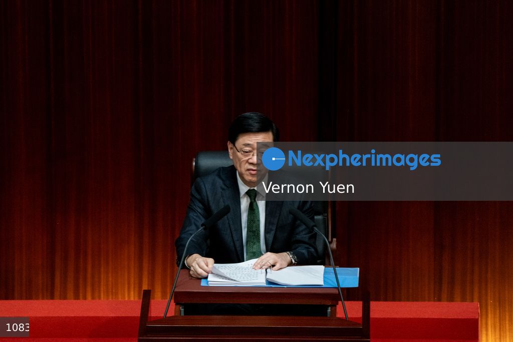 Hong Kong Chief Executive Delivers Policy Address in Legco