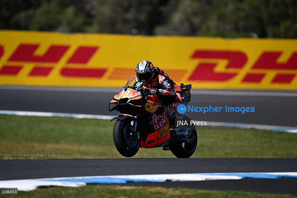 PHILLIP ISLAND, AUSTRALIA, OCTOBER 23, 2026: Riders take part in the opening MotoGP free practice session for the Australian Grand Prix at Phillip Island Grand Prix Circuit. The session opens the three-day race weekend, the circuit’s final hosting of the event before its scheduled move to Adelaide in 2027. (Photo by Alexander Bogatyrev/JNA Press via Nexpher Images)