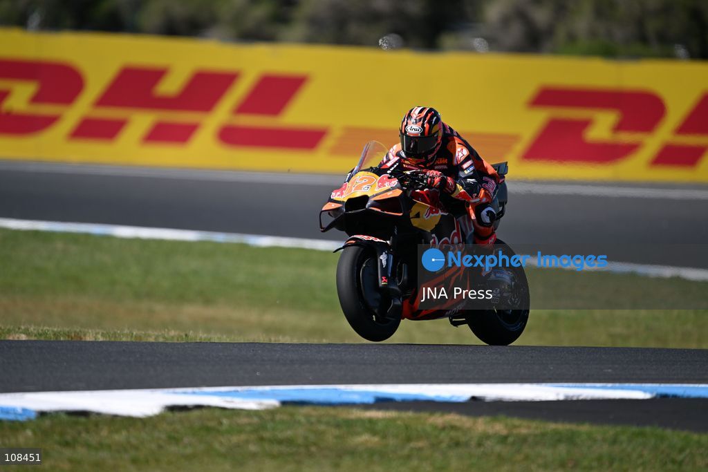 PHILLIP ISLAND, AUSTRALIA, OCTOBER 23, 2026: Riders take part in the opening MotoGP free practice session for the Australian Grand Prix at Phillip Island Grand Prix Circuit. The session opens the three-day race weekend, the circuit’s final hosting of the event before its scheduled move to Adelaide in 2027. (Photo by Alexander Bogatyrev/JNA Press via Nexpher Images)