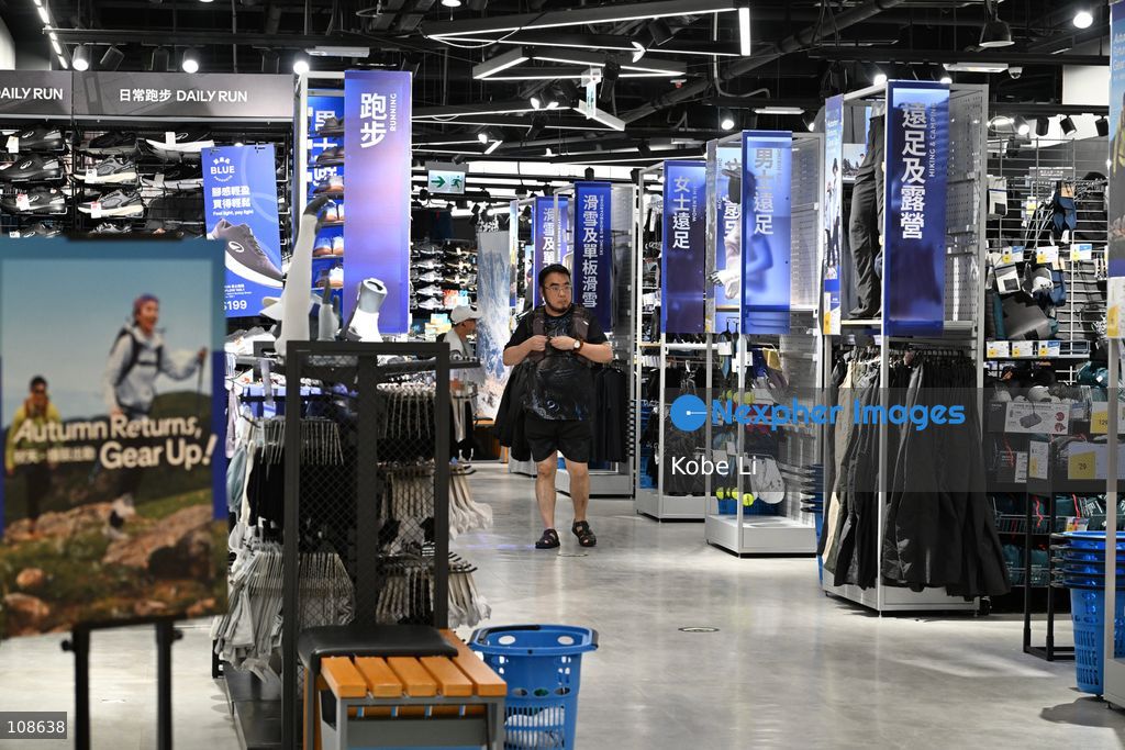 A man shopping at Decathlon shop in Tuen Mun on October 23, 2026 in Hong Kong. (Photo by Kobe Li/Nexpher Images)