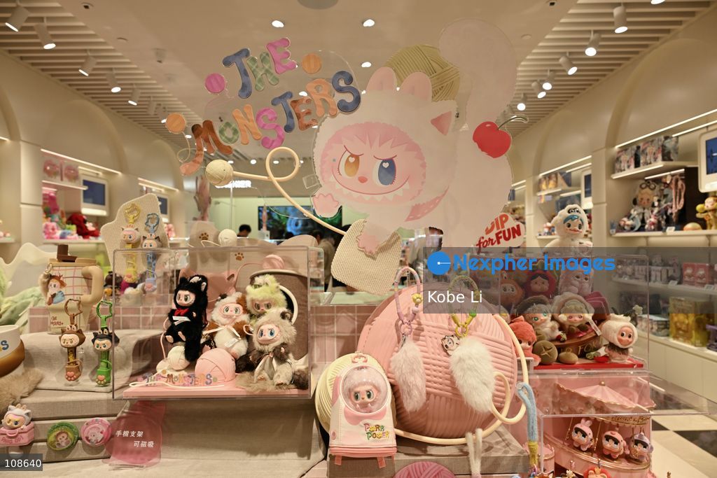 LUBUBU products display at a POP-MART shop in Tuen Mun on October 23, 2026 in Hong Kong. (Photo by Kobe Li/Nexpher Images)