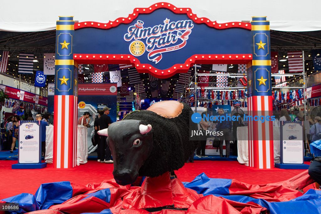 BANGKOK, THAILAND, OCTOBER 23, 2026: A general view of the American Fair at Siam Paragon in Bangkok, marking the 250th anniversary of the United States Declaration of Independence. Organised by the U.S. Embassy as part of the Freedom 250 campaign, the three-day event features cultural performances, food and activities highlighting American culture and innovation. (Photo by TEERA NOISAKRAN/JNA Press via Nexpher Images)