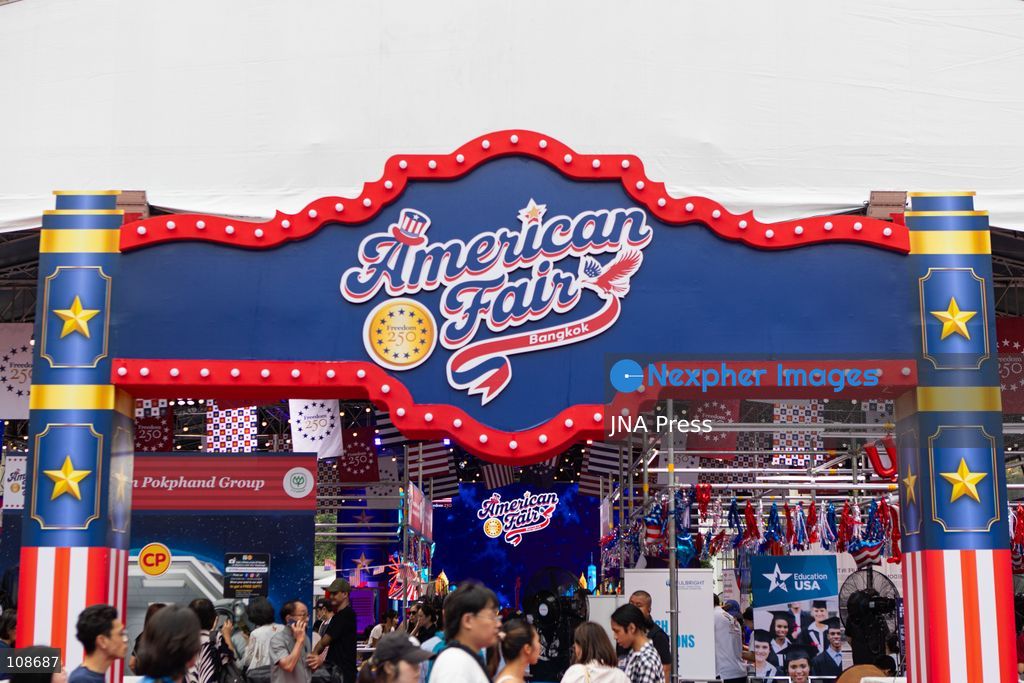 BANGKOK, THAILAND, OCTOBER 23, 2026: A general view of the American Fair at Siam Paragon in Bangkok, marking the 250th anniversary of the United States Declaration of Independence. Organised by the U.S. Embassy as part of the Freedom 250 campaign, the three-day event features cultural performances, food and activities highlighting American culture and innovation. (Photo by TEERA NOISAKRAN/JNA Press via Nexpher Images)