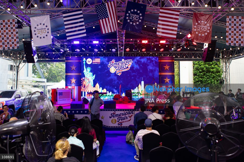 BANGKOK, THAILAND, OCTOBER 23, 2026: A general view of the American Fair at Siam Paragon in Bangkok, marking the 250th anniversary of the United States Declaration of Independence. Organised by the U.S. Embassy as part of the Freedom 250 campaign, the three-day event features cultural performances, food and activities highlighting American culture and innovation. (Photo by TEERA NOISAKRAN/JNA Press via Nexpher Images)