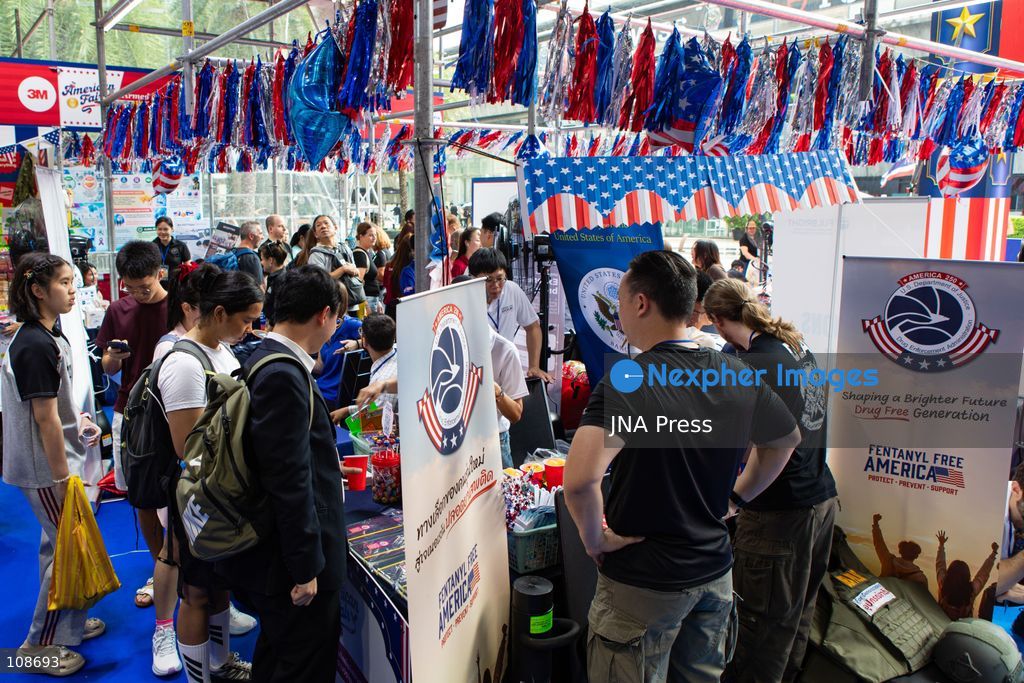 BANGKOK, THAILAND, OCTOBER 23, 2026: A general view of the American Fair at Siam Paragon in Bangkok, marking the 250th anniversary of the United States Declaration of Independence. Organised by the U.S. Embassy as part of the Freedom 250 campaign, the three-day event features cultural performances, food and activities highlighting American culture and innovation. (Photo by TEERA NOISAKRAN/JNA Press via Nexpher Images)