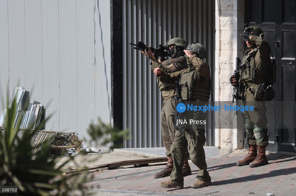 HEBRON, PALESTINE, OCTOBER 23, 2026: Israeli forces raid homes belonging to the al-Jaaba family following a shooting attack at a military checkpoint at the entrance to Hebron in the occupied West Bank. The raids come as Israeli forces close entrances to the city and conduct searches following the attack earlier in the day. (Photo by Mosab shawer/JNA Press via Nexpher Images)