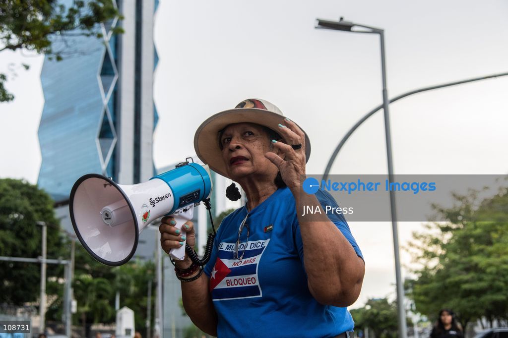 PANAMA CITY, PANAMA, OCTOBER 23, 2026: Demonstrators rally in solidarity with people affected by conflict and human rights abuses in the Democratic Republic of the Congo. Participants call for a boycott of Apple products and greater accountability from technology companies over alleged links between mineral supply chains, exploitation and violence in the country. (Photo by Andrés Trujillo/JNA Press via Nexpher Images)