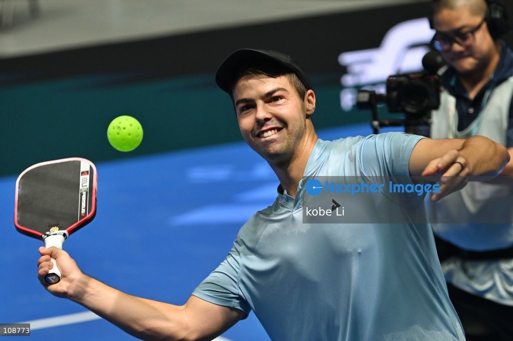 Ben Johns, an American pickleball player during Semifinals of the Men’s Doubles Pickleball Game of PPA Asia 1500 Hong Kong SALM at Kai Tak Arena, Kai Tak Sports Park on October 24, 2026 in Hong Kong. PPA Asia 1500 Hong Kong SALM, the first-ever PPA Asia 1500 and the grand finale of the 2026 PPA Tour Asia season. (Photo by kobe Li/Nexpher Images)