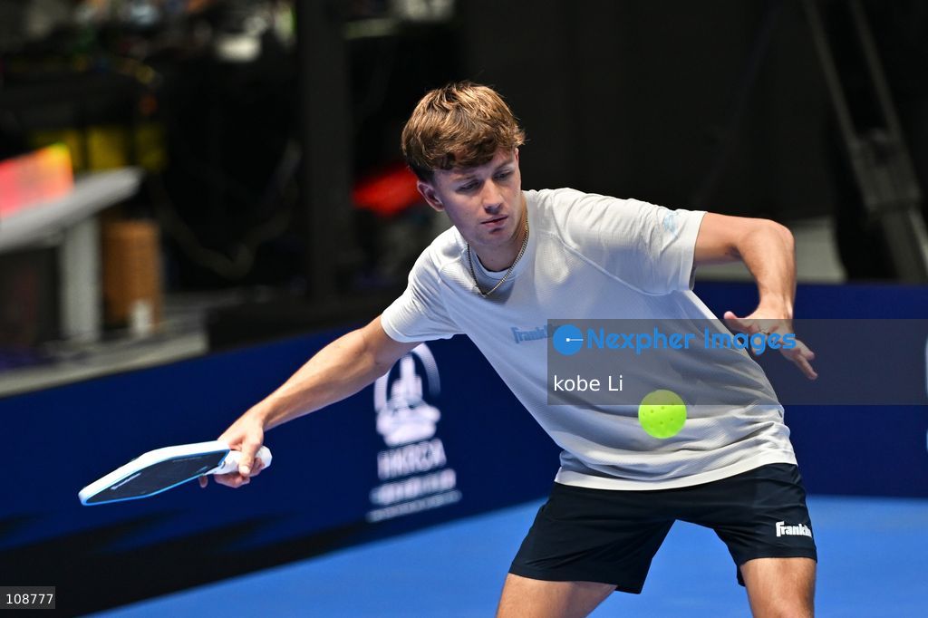 Hayden Patriquin, an American pickleball player during Semifinals of the Men’s Doubles Pickleball Game of PPA Asia 1500 Hong Kong SALM at Kai Tak Arena, Kai Tak Sports Park on October 24, 2026 in Hong Kong. PPA Asia 1500 Hong Kong SALM, the first-ever PPA Asia 1500 and the grand finale of the 2026 PPA Tour Asia season. (Photo by kobe Li/Nexpher Images)