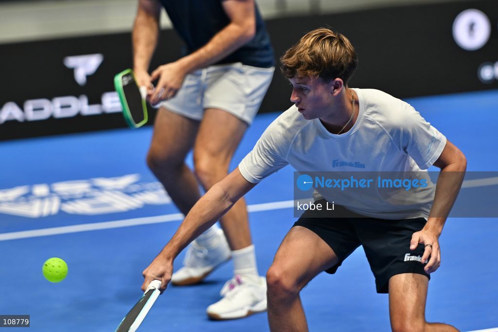 Hayden Patriquin, an American pickleball player during Semifinals of the Men’s Doubles Pickleball Game of PPA Asia 1500 Hong Kong SALM at Kai Tak Arena, Kai Tak Sports Park on October 24, 2026 in Hong Kong. PPA Asia 1500 Hong Kong SALM, the first-ever PPA Asia 1500 and the grand finale of the 2026 PPA Tour Asia season. (Photo by kobe Li/Nexpher Images)
