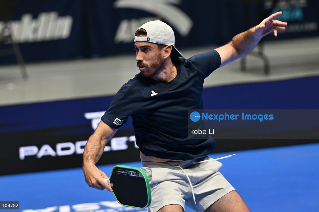 Federico Staksrud, an Argentina pickleball player during Semifinals of the Men’s Doubles Pickleball Game of PPA Asia 1500 Hong Kong SALM at Kai Tak Arena, Kai Tak Sports Park on October 24, 2026 in Hong Kong. PPA Asia 1500 Hong Kong SALM, the first-ever PPA Asia 1500 and the grand finale of the 2026 PPA Tour Asia season. (Photo by kobe Li/Nexpher Images)