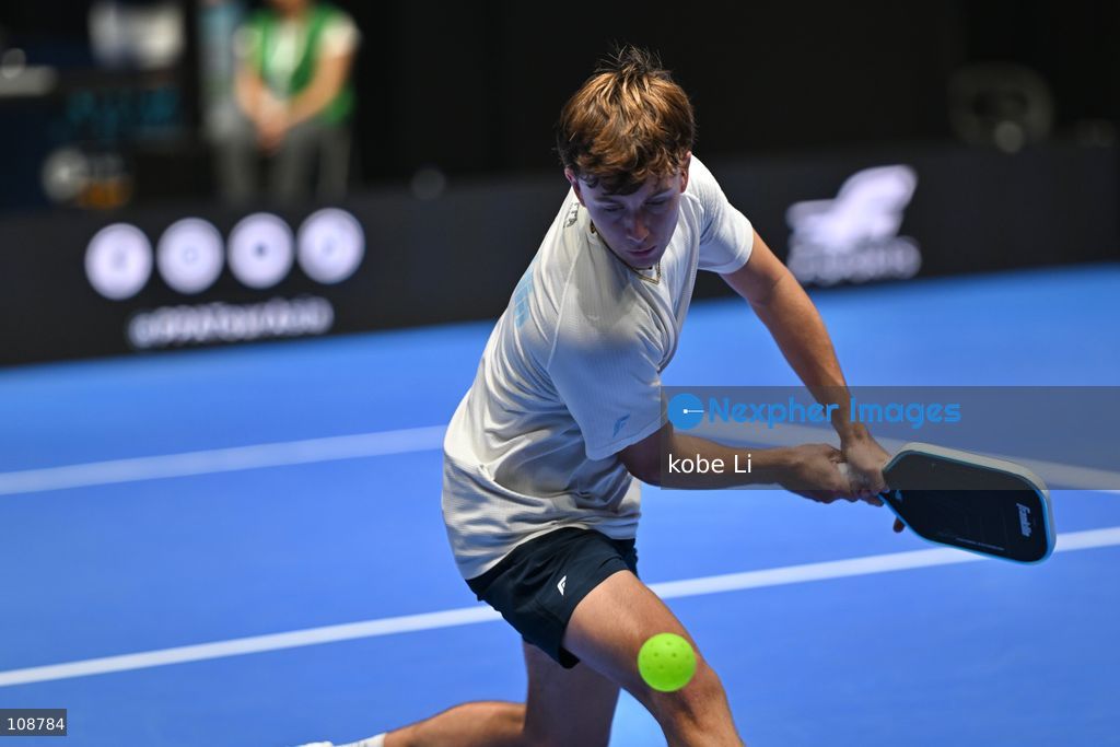 Hayden Patriquin, an American pickleball player during Semifinals of the Men’s Doubles Pickleball Game of PPA Asia 1500 Hong Kong SALM at Kai Tak Arena, Kai Tak Sports Park on October 24, 2026 in Hong Kong. PPA Asia 1500 Hong Kong SALM, the first-ever PPA Asia 1500 and the grand finale of the 2026 PPA Tour Asia season. (Photo by kobe Li/Nexpher Images)