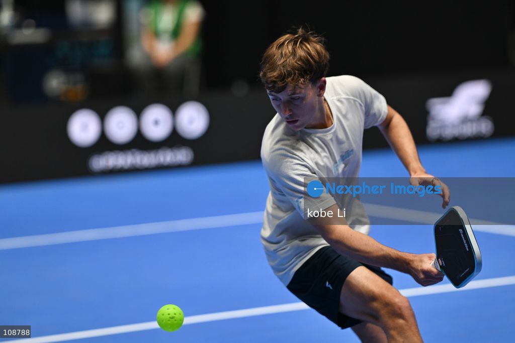 Hayden Patriquin, an American pickleball player during Semifinals of the Men’s Doubles Pickleball Game of PPA Asia 1500 Hong Kong SALM at Kai Tak Arena, Kai Tak Sports Park on October 24, 2026 in Hong Kong. PPA Asia 1500 Hong Kong SALM, the first-ever PPA Asia 1500 and the grand finale of the 2026 PPA Tour Asia season. (Photo by kobe Li/Nexpher Images)