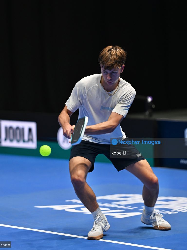 Hayden Patriquin, an American pickleball player during Semifinals of the Men’s Doubles Pickleball Game of PPA Asia 1500 Hong Kong SALM at Kai Tak Arena, Kai Tak Sports Park on October 24, 2026 in Hong Kong. PPA Asia 1500 Hong Kong SALM, the first-ever PPA Asia 1500 and the grand finale of the 2026 PPA Tour Asia season. (Photo by kobe Li/Nexpher Images)