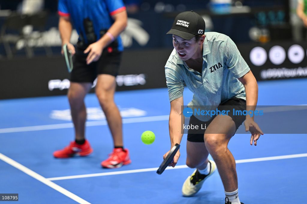 Connor Garnett, an American pickleball player during Semifinals of the Men’s Doubles Pickleball Game of PPA Asia 1500 Hong Kong SALM at Kai Tak Arena, Kai Tak Sports Park on October 24, 2026 in Hong Kong. PPA Asia 1500 Hong Kong SALM, the first-ever PPA Asia 1500 and the grand finale of the 2026 PPA Tour Asia season. (Photo by kobe Li/Nexpher Images)