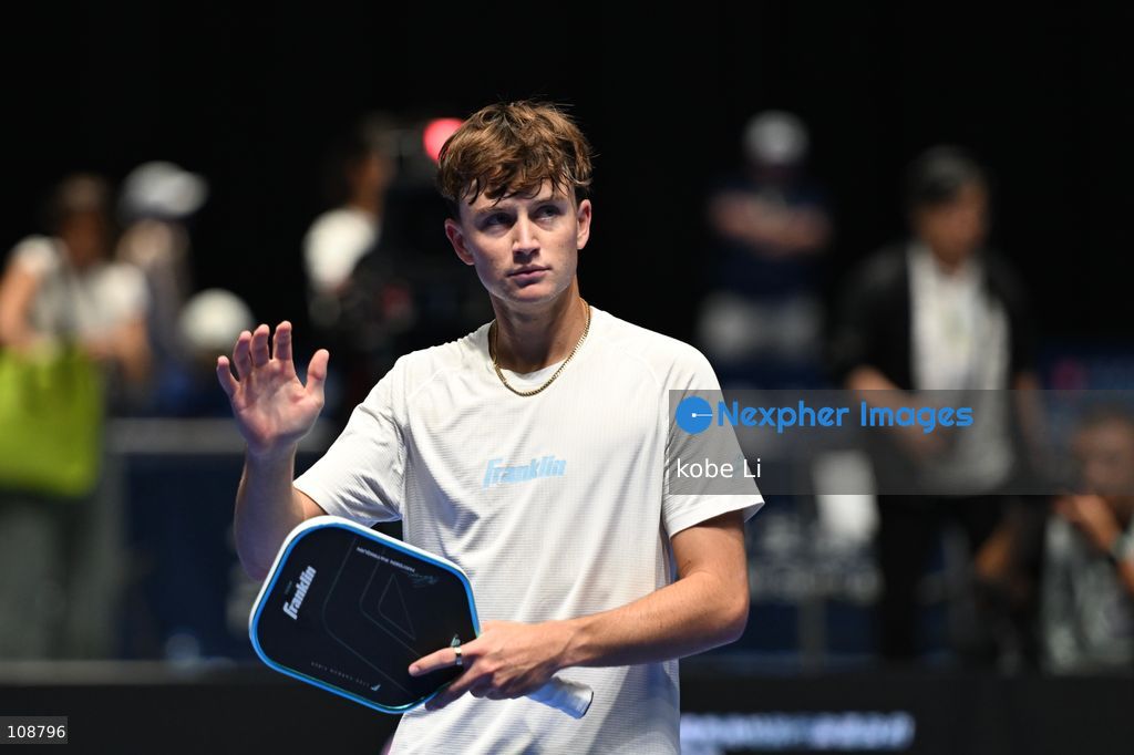 Hayden Patriquin, an American pickleball player during Semifinals of the Men’s Doubles Pickleball Game of PPA Asia 1500 Hong Kong SALM at Kai Tak Arena, Kai Tak Sports Park on October 24, 2026 in Hong Kong. PPA Asia 1500 Hong Kong SALM, the first-ever PPA Asia 1500 and the grand finale of the 2026 PPA Tour Asia season. (Photo by kobe Li/Nexpher Images)