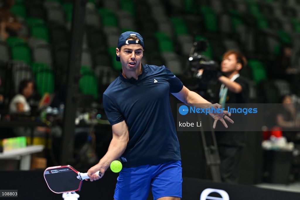 Ben Johns, an American pickleball player during Semifinals of the Mixed Doubles Pickleball Game of PPA Asia 1500 Hong Kong SALM at Kai Tak Arena, Kai Tak Sports Park on October 24, 2026 in Hong Kong. PPA Asia 1500 Hong Kong SALM, the first-ever PPA Asia 1500 and the grand finale of the 2026 PPA Tour Asia season. (Photo by kobe Li/Nexpher Images)