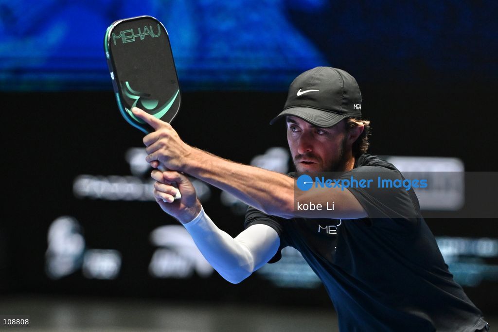 Hunter Johnson, an American pickleball player during Semifinals of the Mixed Doubles Pickleball Game of PPA Asia 1500 Hong Kong SALM at Kai Tak Arena, Kai Tak Sports Park on October 24, 2026 in Hong Kong. PPA Asia 1500 Hong Kong SALM, the first-ever PPA Asia 1500 and the grand finale of the 2026 PPA Tour Asia season. (Photo by kobe Li/Nexpher Images)