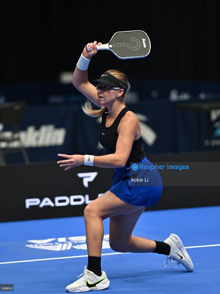 Anna Leigh Waters, an American pickleball player during Semifinals of the Mixed Doubles Pickleball Game of PPA Asia 1500 Hong Kong SALM at Kai Tak Arena, Kai Tak Sports Park on October 24, 2026 in Hong Kong. PPA Asia 1500 Hong Kong SALM, the first-ever PPA Asia 1500 and the grand finale of the 2026 PPA Tour Asia season. (Photo by kobe Li/Nexpher Images)