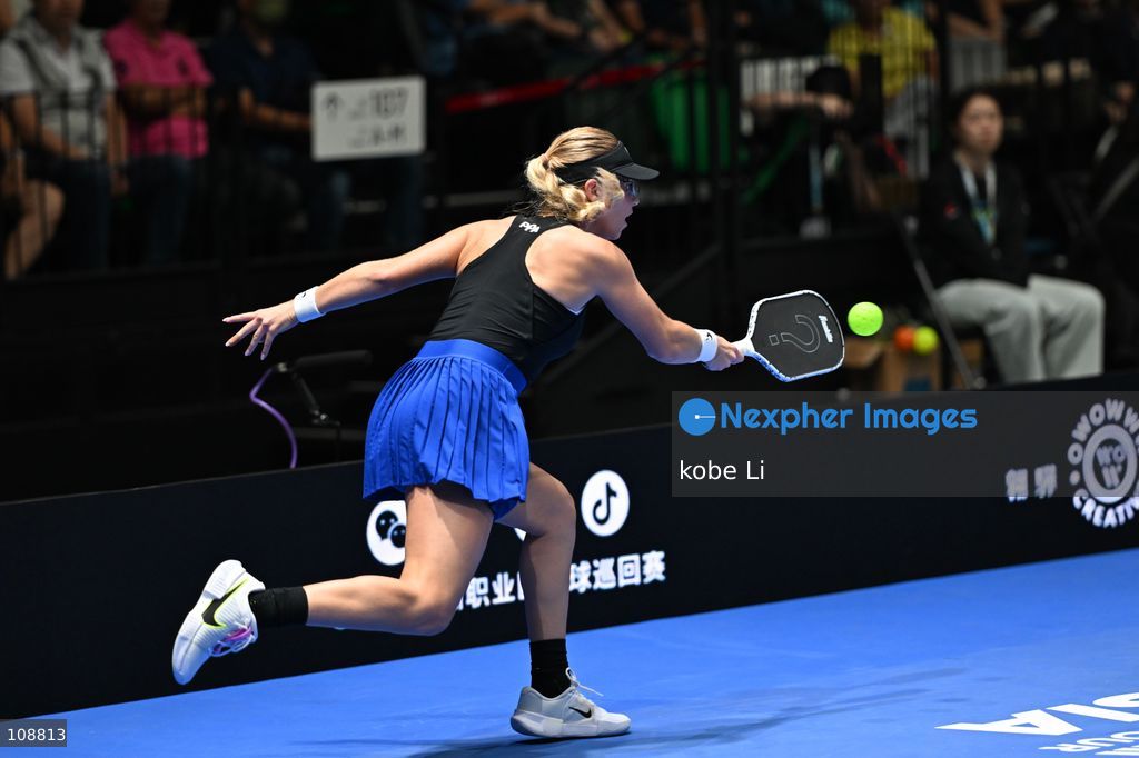 Anna Leigh Waters, an American pickleball player during Semifinals of the Mixed Doubles Pickleball Game of PPA Asia 1500 Hong Kong SALM at Kai Tak Arena, Kai Tak Sports Park on October 24, 2026 in Hong Kong. PPA Asia 1500 Hong Kong SALM, the first-ever PPA Asia 1500 and the grand finale of the 2026 PPA Tour Asia season. (Photo by kobe Li/Nexpher Images)