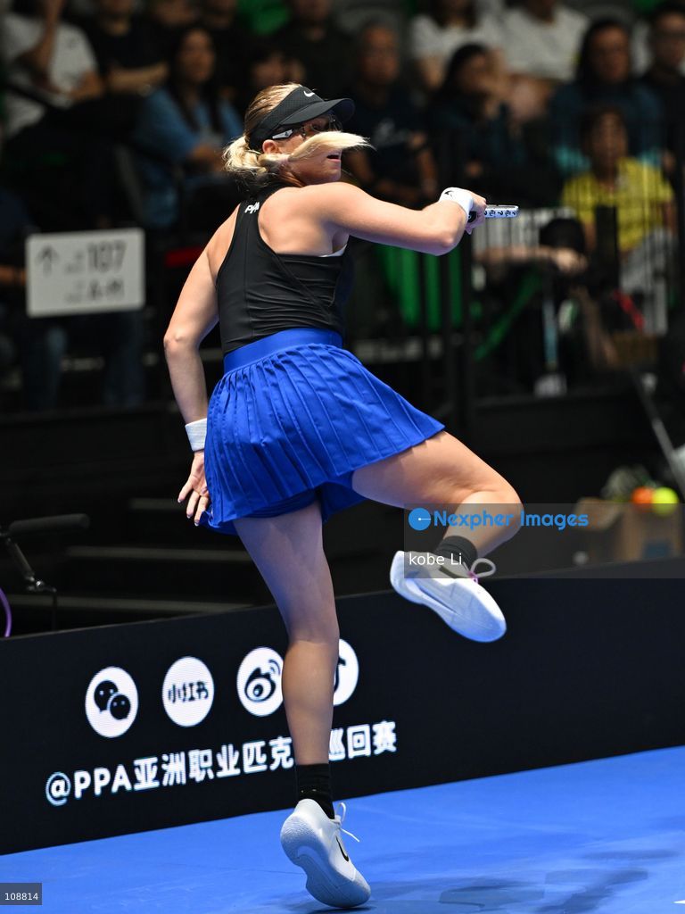 Anna Leigh Waters, an American pickleball player during Semifinals of the Mixed Doubles Pickleball Game of PPA Asia 1500 Hong Kong SALM at Kai Tak Arena, Kai Tak Sports Park on October 24, 2026 in Hong Kong. PPA Asia 1500 Hong Kong SALM, the first-ever PPA Asia 1500 and the grand finale of the 2026 PPA Tour Asia season. (Photo by kobe Li/Nexpher Images)