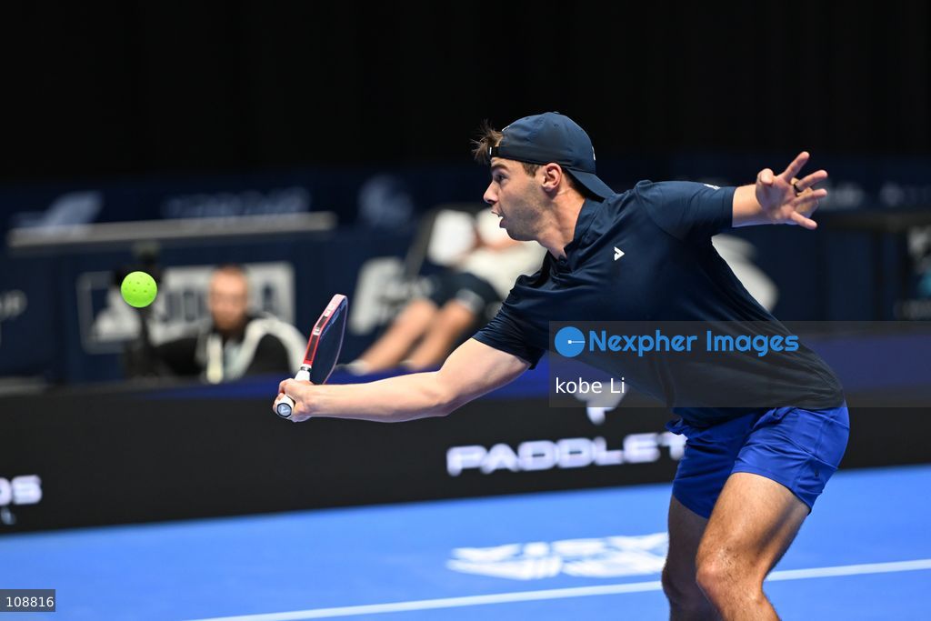 Ben Johns, an American pickleball player during Semifinals of the Mixed Doubles Pickleball Game of PPA Asia 1500 Hong Kong SALM at Kai Tak Arena, Kai Tak Sports Park on October 24, 2026 in Hong Kong. PPA Asia 1500 Hong Kong SALM, the first-ever PPA Asia 1500 and the grand finale of the 2026 PPA Tour Asia season. (Photo by kobe Li/Nexpher Images)