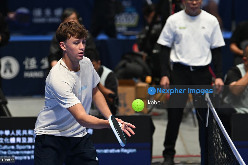 Hayden Patriquin, an American pickleball player during Semifinals of the Mixed Doubles Pickleball Game of PPA Asia 1500 Hong Kong SALM at Kai Tak Arena, Kai Tak Sports Park on October 24, 2026 in Hong Kong. PPA Asia 1500 Hong Kong SALM, the first-ever PPA Asia 1500 and the grand finale of the 2026 PPA Tour Asia season. (Photo by kobe Li/Nexpher Images)