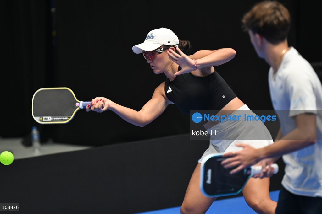 Anna Bright, an American pickleball player during Semifinals of the Mixed Doubles Pickleball Game of PPA Asia 1500 Hong Kong SALM at Kai Tak Arena, Kai Tak Sports Park on October 24, 2026 in Hong Kong. PPA Asia 1500 Hong Kong SALM, the first-ever PPA Asia 1500 and the grand finale of the 2026 PPA Tour Asia season. (Photo by kobe Li/Nexpher Images)