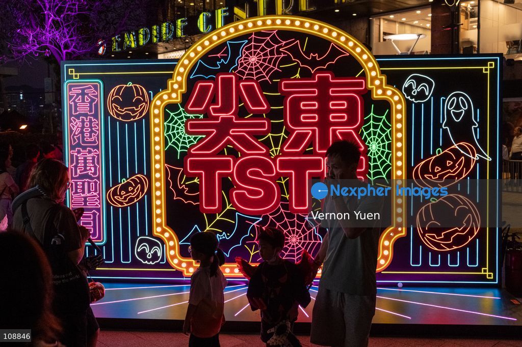 People at a halloween event on October 24, 2026 in Hong Kong. (Photo by Vernon Yuen/Nexpher Images)
