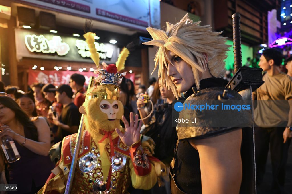 Visitors cosplaying and posing photo at Lan Kwai Fong in Central on the eve of Halloween on October 24, 2026 in Hong Kong. (Photo by kobe Li/Nexpher Images)