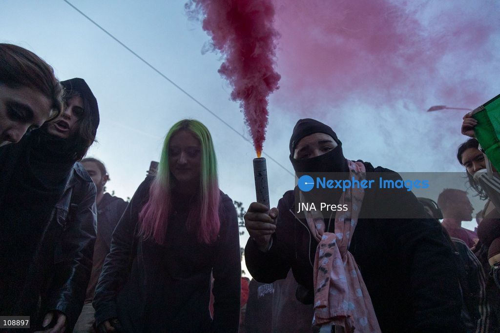MILAN, ITALY, OCTOBER 24, 2026: Students, activists and members of political collectives march through Milan against government policies and rising living costs. Two separate marches merge into a procession of around 10,000 people, ending in Piazza Leonardo da Vinci outside the Politecnico di Milano amid a heavy police presence. (Photo by Mattia Rinaldi/JNA Press via Nexpher Images)