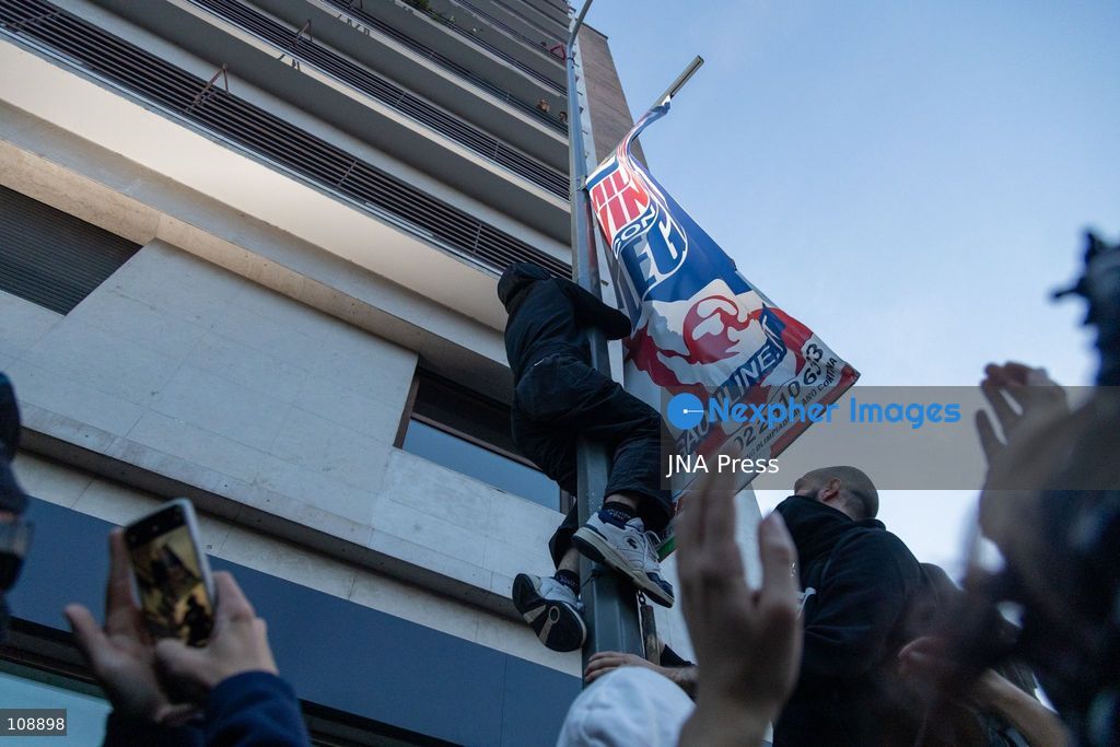 MILAN, ITALY, OCTOBER 24, 2026: Students, activists and members of political collectives march through Milan against government policies and rising living costs. Two separate marches merge into a procession of around 10,000 people, ending in Piazza Leonardo da Vinci outside the Politecnico di Milano amid a heavy police presence. (Photo by Mattia Rinaldi/JNA Press via Nexpher Images)