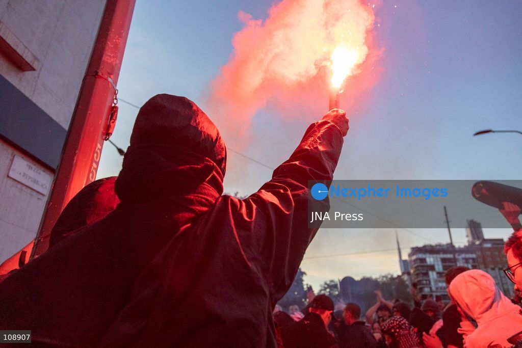 MILAN, ITALY, OCTOBER 24, 2026: Students, activists and members of political collectives march through Milan against government policies and rising living costs. Two separate marches merge into a procession of around 10,000 people, ending in Piazza Leonardo da Vinci outside the Politecnico di Milano amid a heavy police presence. (Photo by Mattia Rinaldi/JNA Press via Nexpher Images)
